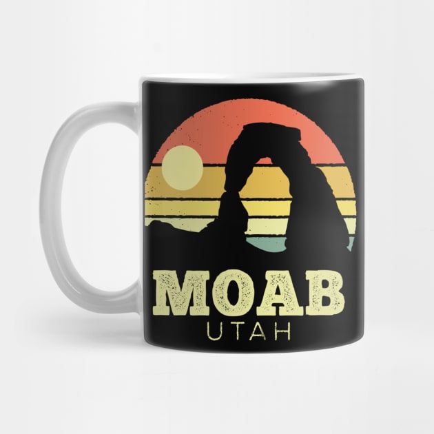 Moab Utah Arches Vintage Sunset by DetourShirts